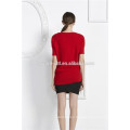 Fashion short-sleeve cashmere knitted sweater